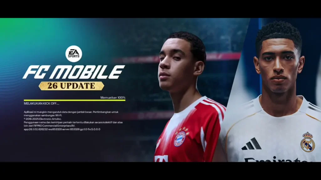 Start screen of FC 26 Android Career Mode