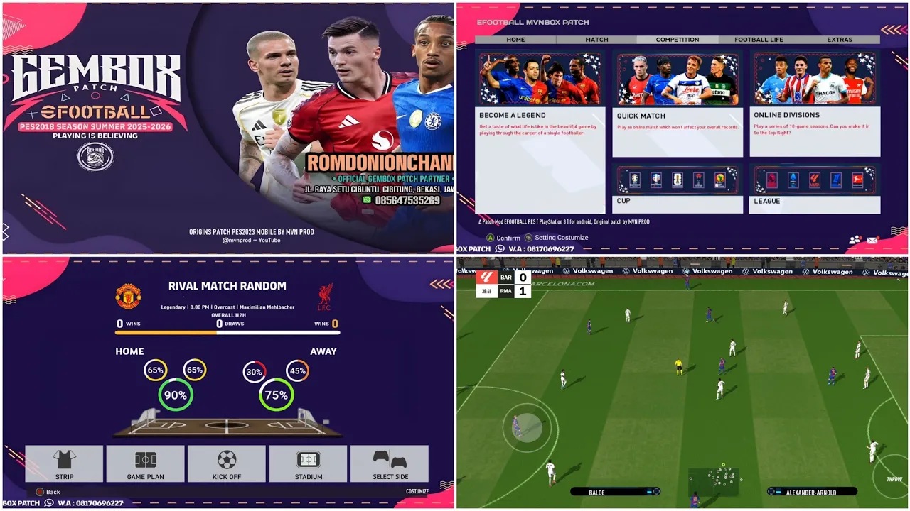 PES 2026 GAMEBOX Mobile Offline Latest Transfer HD Download