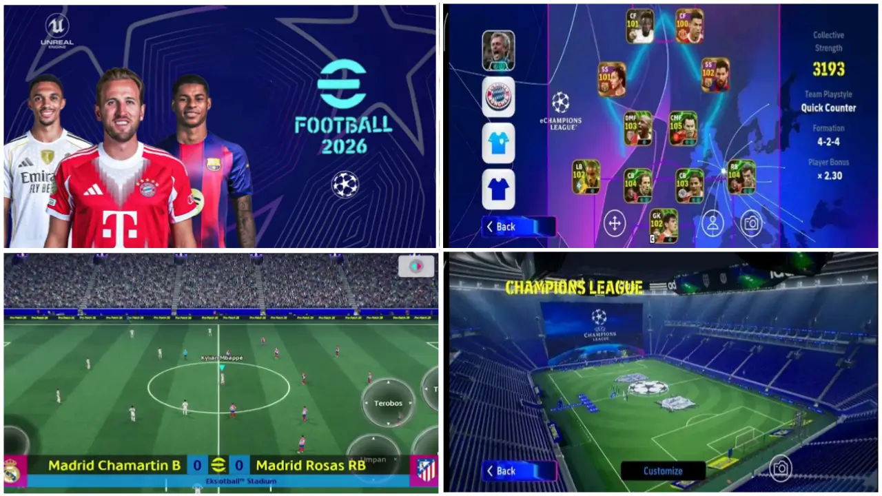 eFootball 2026 Mobile Android Patch UCL HD Graphics Download