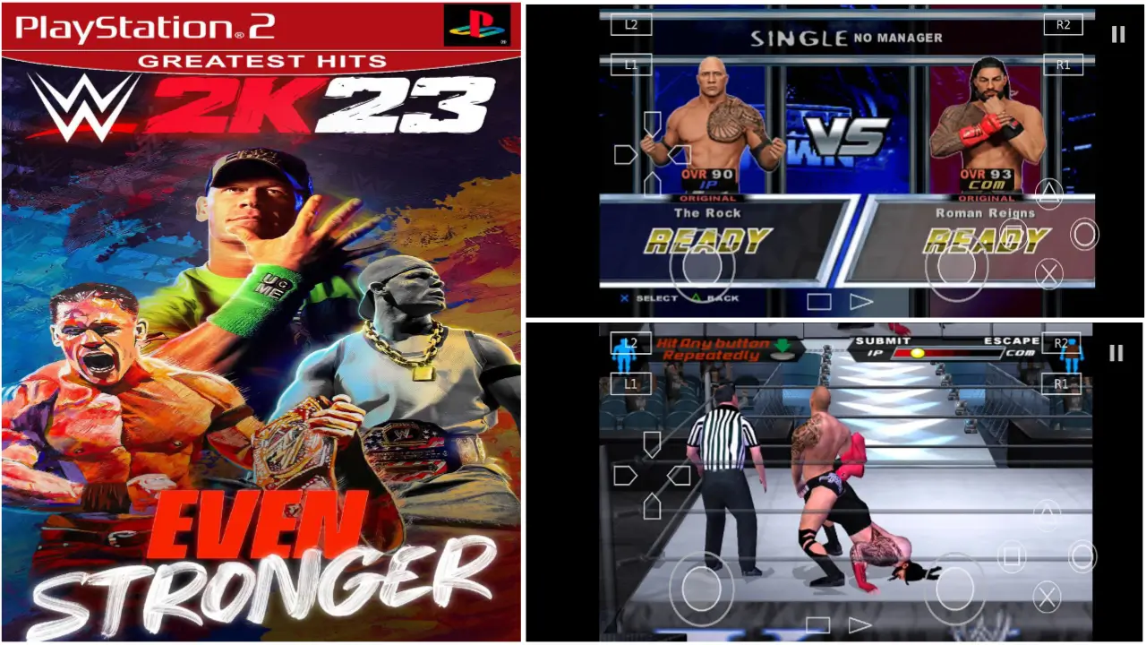 WWE 2K23: SMACKDOWN HERE COMES THE PAIN PS2 MOD DOWNLOAD