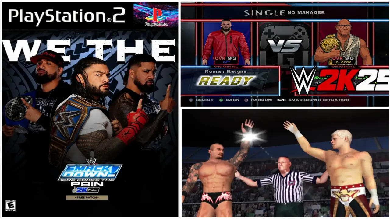 WWE 2K25: SMACKDOWN HERE COMES THE PAIN PS2 MOD DOWNLOAD