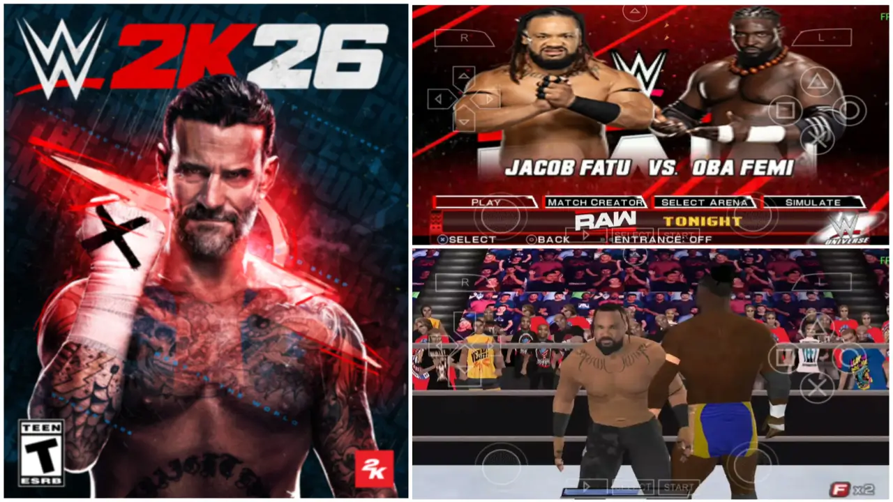 WWE 2K26 PSP ISO Download Latest Update | New Roster & Full Characters 1 148634