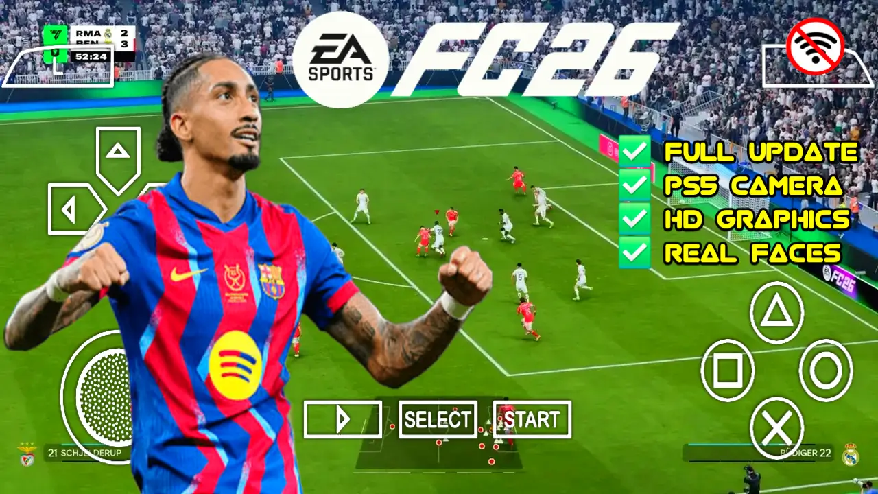 FIFA 2026 PPSSPP Download Android Offline PS5 Camera | EA FC 26 New Update 1 148877