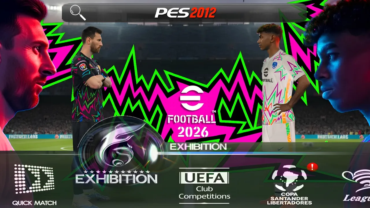 PES 2026 Mobile PES 2012 Mod Download | New Season 25/26 Update