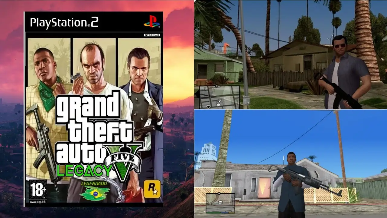 GTA V Legacy Edition PS2 ISO Download | AetherSX2 Emulator