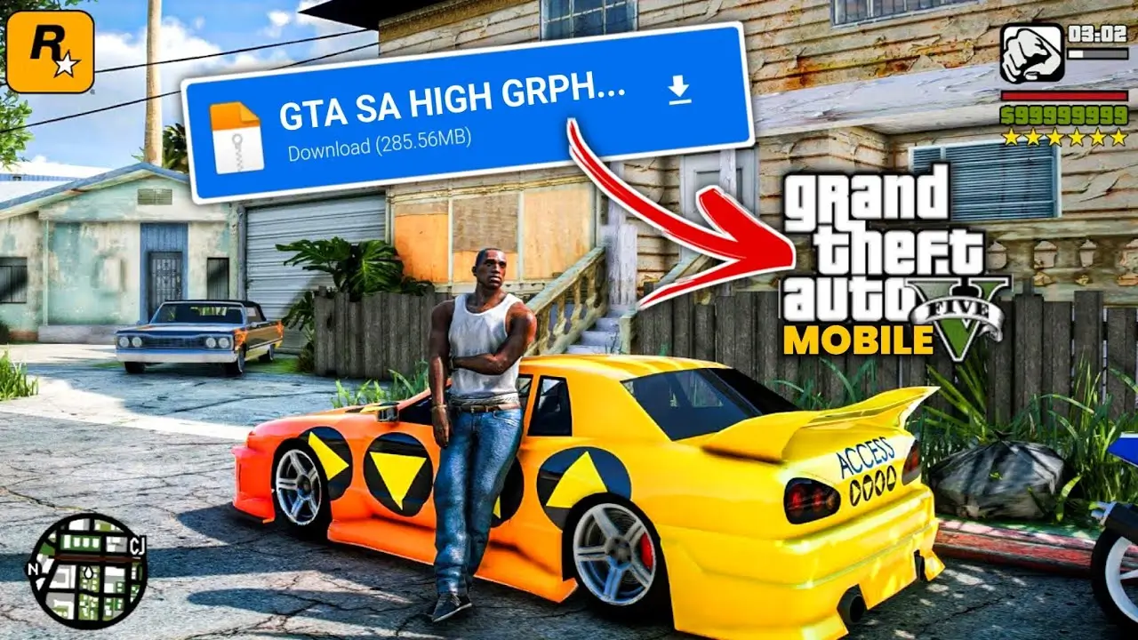 GTA SA: GTA V Graphics Mod Pack Style Android Download